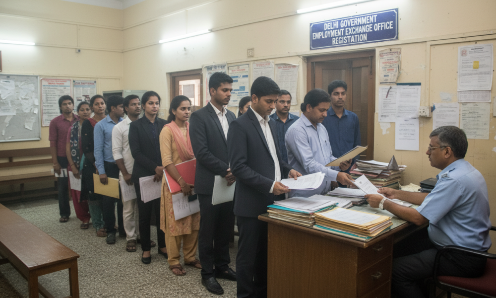 Delhi Employment Exchange Sees Over 21,000 Registrations