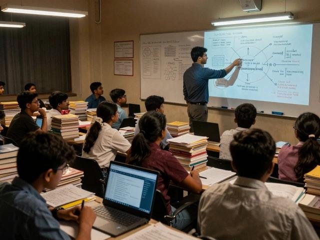 Students preparing at coaching institutes after NEET UG 2026 cancellation