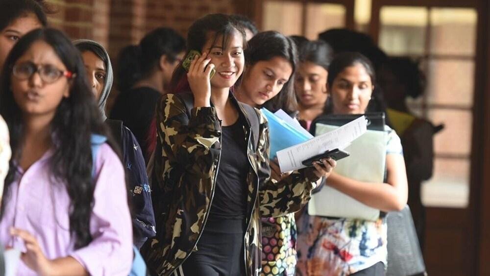 students outside exam centre CUET UG 2026 india entrance exam