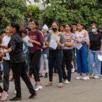 Students during CUET UG admission and counselling season in India