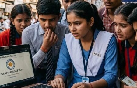 Indian students checking CBSE Class 10 and 12 board exam results online in 2026