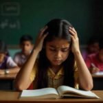 Indian students facing academic pressure during competitive examination preparation