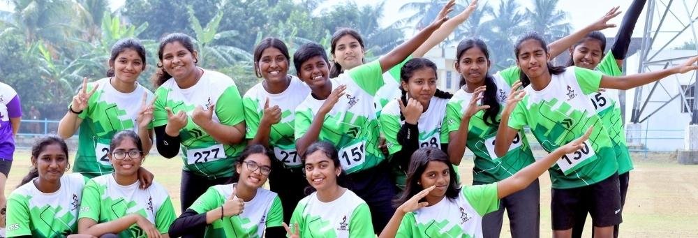 Students participating in a physical education and sports session at school.
