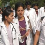 Students participating in NEET counselling and medical admission activities in India.
