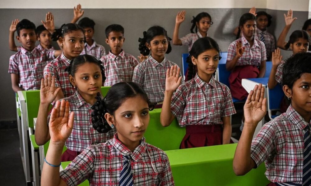 Students attending school as states prepare for the new academic session.
