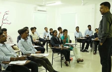 Students participating in internship and professional training programs.