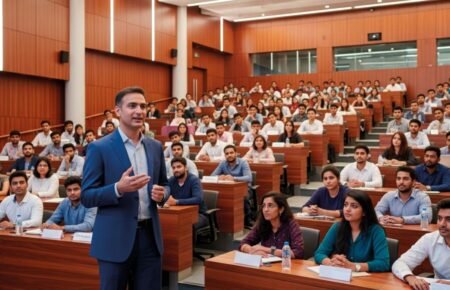 College students participating in a career mentorship session with industry professionals.
