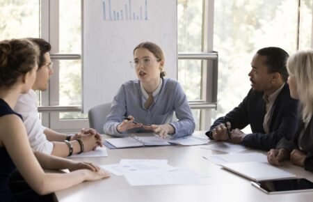 University students participating in an industry interaction and career development program.