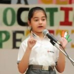 Students participating in a school debate and public speaking competition.