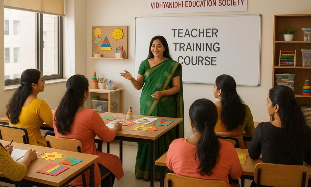 School teachers attending a professional training and development workshop.