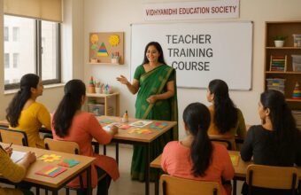 School teachers attending a professional training and development workshop.
