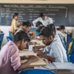 Students participating in practical skill development and hands-on learning activities.
