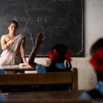 Teachers participating in a professional training and classroom learning workshop in India.