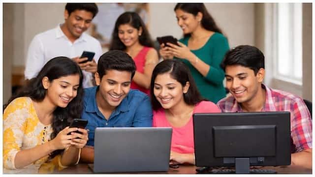 Students checking Odisha CPET 2026 postgraduate entrance examination results online.