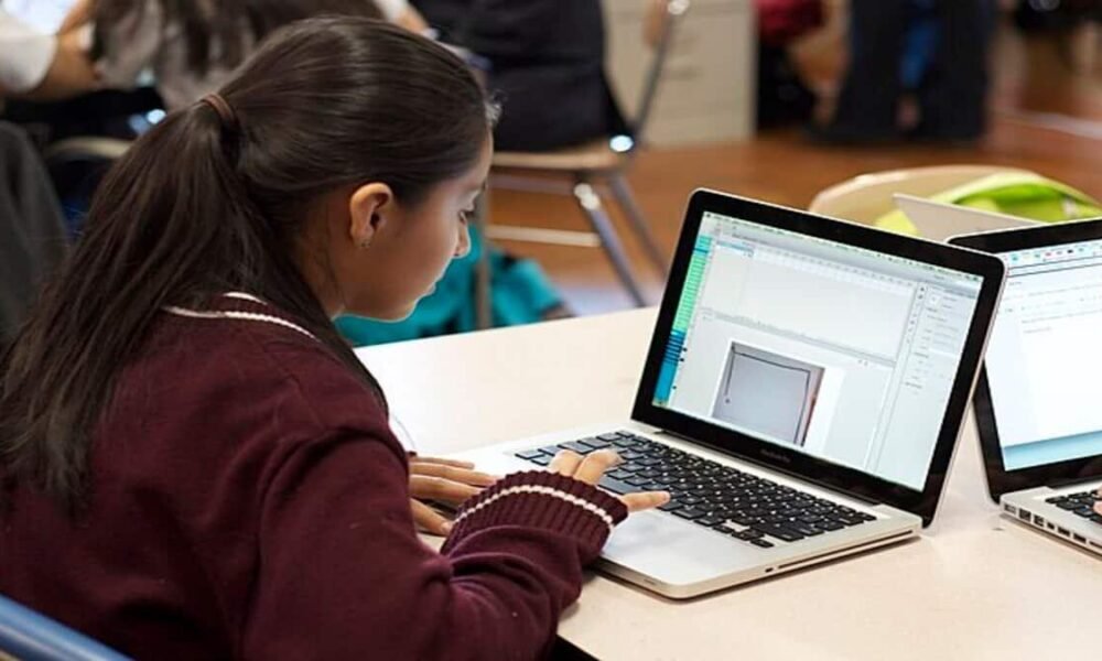 Students submitting online college preferences for AP POLYCET counselling.