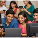 Students checking AP EAPCET 2026 results online.