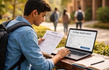 Students checking their CUET UG 2026 results online.