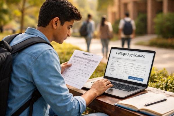 Students checking their CUET UG 2026 results online.