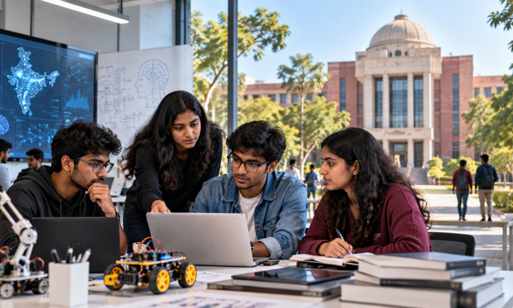 Delhi Technological University students studying data science and engineering