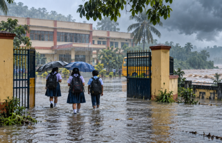 Flash flood risk in Odisha schools